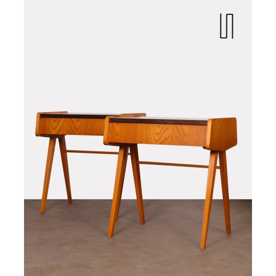 Pair of night tables attributed to Frantisek Jirak, 1970s - Eastern Europe design