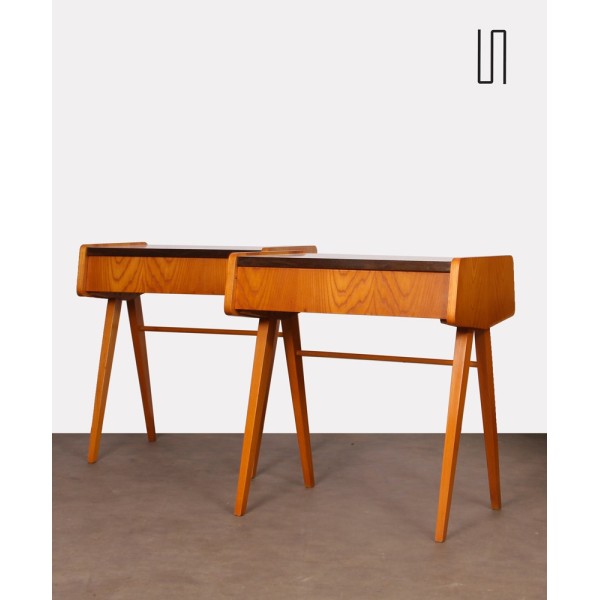 Paire de tables de nuit attribuées à Frantisek Jirak, 1970 - Design d'Europe de l'Est