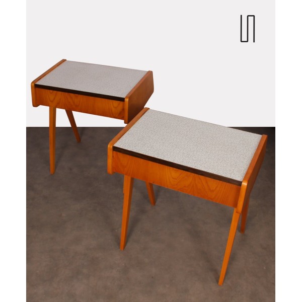 Pair of night tables attributed to Frantisek Jirak, 1970s - Eastern Europe design