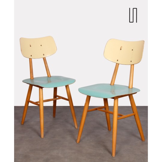 Pair of wooden chairs from the 1960s