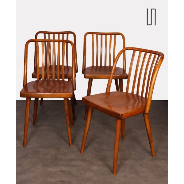 Set of 4 vintage chairs by Antonin Suman, 1960s - Eastern Europe design