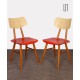 Pair of vintage red chairs, Czech design, 1960s - Eastern Europe design