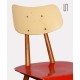 Paire de chaises rouges vintage, design tchèque, 1960 - Design d'Europe de l'Est