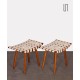 Pair of wooden stools, Czech origin, 1950s - Eastern Europe design