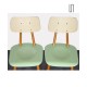 Pair of vintage green chairs, Czech design, 1960s - Eastern Europe design