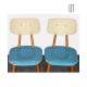 Pair of painted wooden chairs, edited by Ton, 1960s - Eastern Europe design