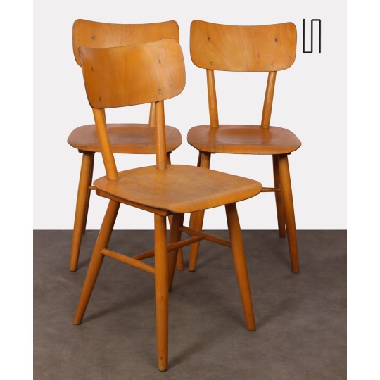 Set of 3 vintage chairs from Eastern Europe, 1960s - Eastern Europe design