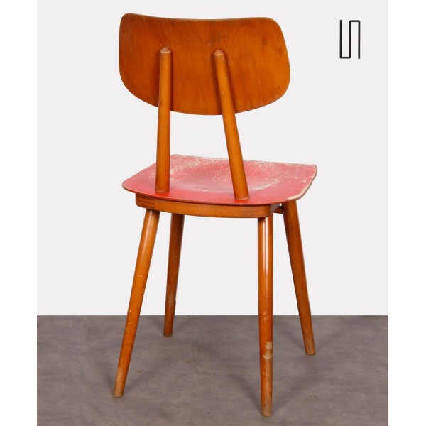 Paire de chaises rouges pour Ton, 1960 - Design d'Europe de l'Est