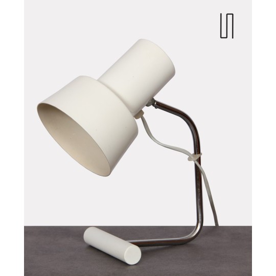 Lampe blanche en métal par Josef Hurka pour Napako, 1970 - Design d'Europe de l'Est