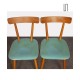 Pair of blue chairs edited by Ton, 1960 - Eastern Europe design