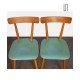 Paire de chaises bleues éditée par Ton, 1960 - Design d'Europe de l'Est