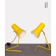 Pair of yellow lamps by Josef Hurka for Drupol, 1960s - Eastern Europe design