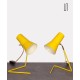 Paire de lampes jaunes par Josef Hurka pour Drupol, 1960 - Design d'Europe de l'Est