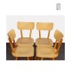 Ensemble de 4 chaises produites par Ton, 1960 - Design d'Europe de l'Est