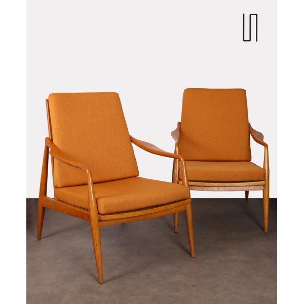 Paire de fauteuils vintage, fabrication tchèque, 1960 - Design d'Europe de l'Est