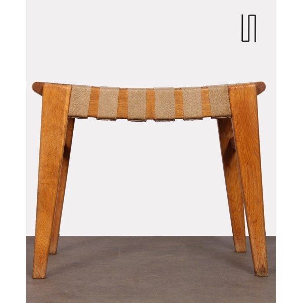 Vintage wooden stool, Czech design, 1950s - Eastern Europe design