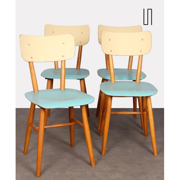 Suite of 4 chairs from Eastern Europe for Ton, 1960s - Eastern Europe design