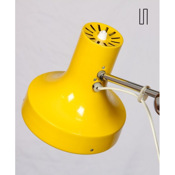 Yellow floor lamp by Josef Hurka for Napako, 1970s - Eastern Europe design