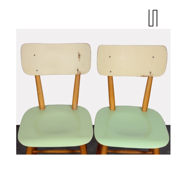 Pair of vintage chairs edited by Ton, 1960s - Eastern Europe design