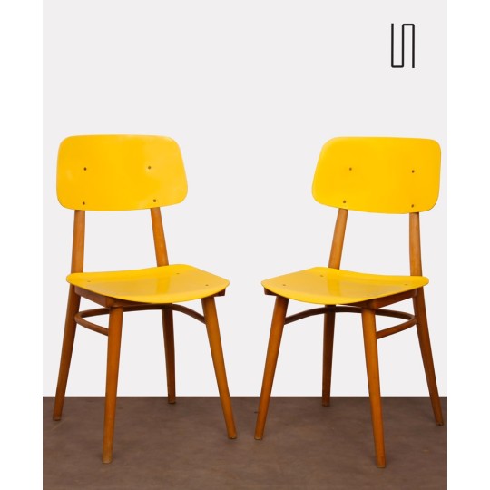 Pair of vintage chairs produced by Ton, 1970s - Eastern Europe design