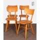 Set of 4 vintage wooden chairs edited by Ton, 1960s - Eastern Europe design