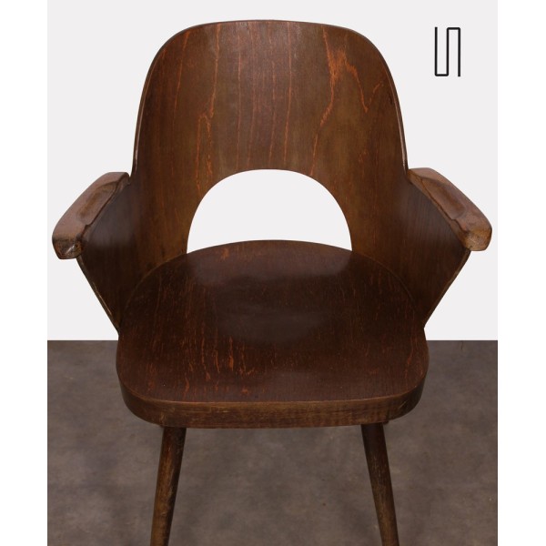 Vintage armchair by Lubomir Hofmann for Ton, 1960s - 