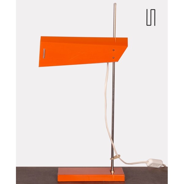 Paire de lampes oranges en métal dessinées par Josef Hurka, 1970 - Design d'Europe de l'Est