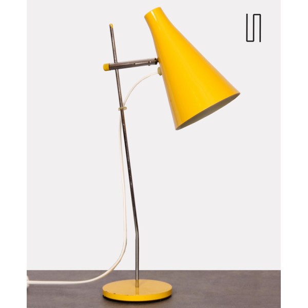 Yellow lamp by Josef Hurka for Lidokov, 1960s - Eastern Europe design