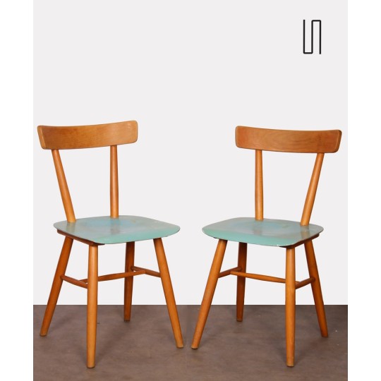 Pair of vintage chairs edited by Ton, 1960s