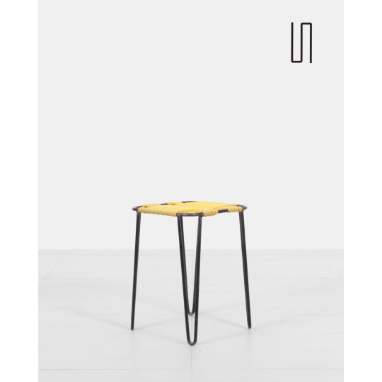 Tabouret d’Europe de l’Est en métal, design soviétique