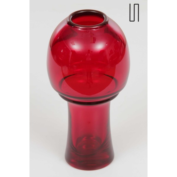 Red Eastern European glass by Zbigniew Horbowy - Eastern Europe design