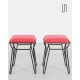 Pair of Polish metal stools from the 1950s - Eastern Europe design