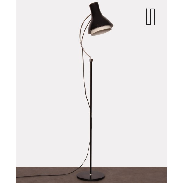 Lampadaire vintage en métal noir par Josef Hurka pour Napako, 1960 - Design d'Europe de l'Est