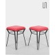 Pair of Polish metal stools from the 1950s - Eastern Europe design