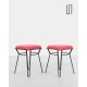 Pair of Polish metal stools from the 1950s - Eastern Europe design
