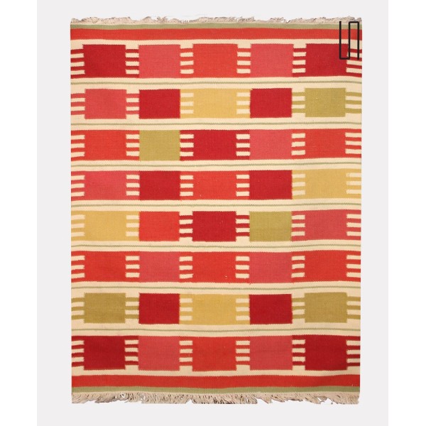 Vintage woolen rug, czech design, 1960s - 