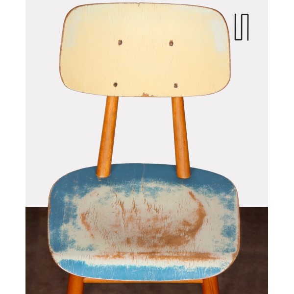 Chaise en bois éditée par le fabricant tchèque Ton, 1960 - Design d'Europe de l'Est