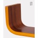 Mahogany wall shelf by Ludvik Volak for Drevopodnik Holesov, 1960s - Eastern Europe design