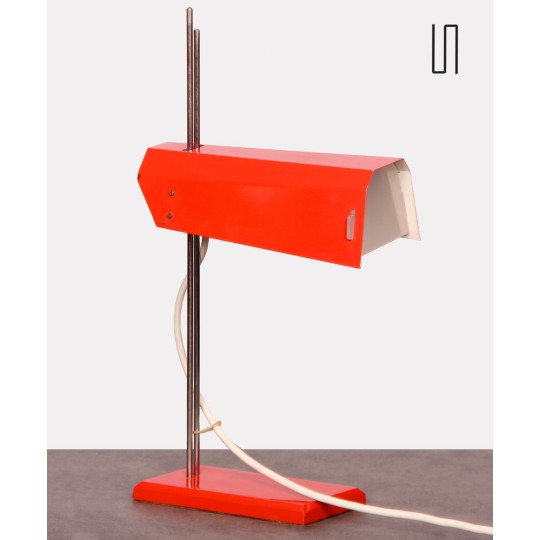 Red metal lamp designed by Josef Hurka for Lidikov, 1970s - Eastern Europe design