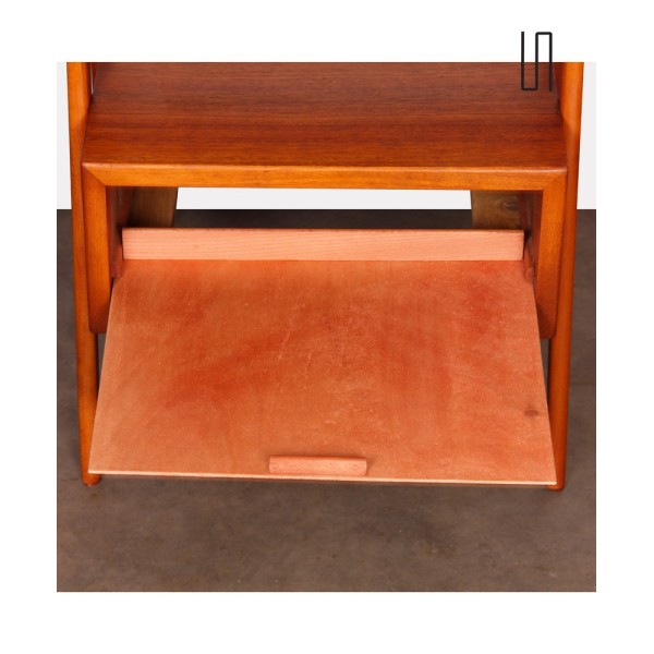Pair of wooden and opaline night tables, edited by Jitona, 1960s - Eastern Europe design