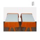 Paire de tables de nuit vintage, bois et formica, 1970 - Design d'Europe de l'Est