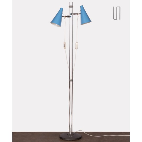 Blue floor lamp by Josef Hurka for Lidokov, 1960s - Eastern Europe design