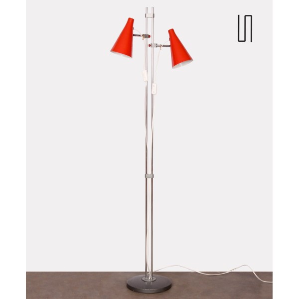 Red floor lamp by Josef Hurka for Lidokov, 1960s - Eastern Europe design