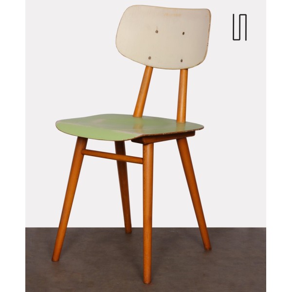 Chaise éditée par le fabricant tchèque Ton, 1960 - Design d'Europe de l'Est