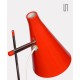 Red metal table lamp by Josef Hurka for Lidokov, 1960s - Eastern Europe design