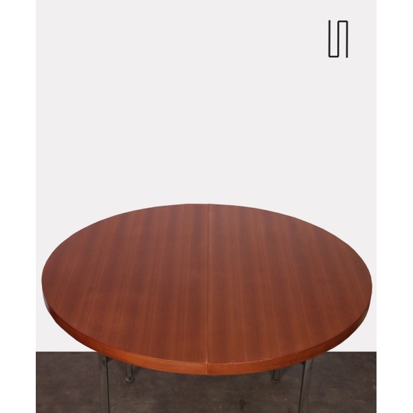 Table ronde à rallonges par Gérard Guermonprez, 1950 - Design Français