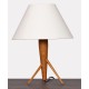 Lampe tripode en bois, fabrication tchèque, 1960 - Design d'Europe de l'Est