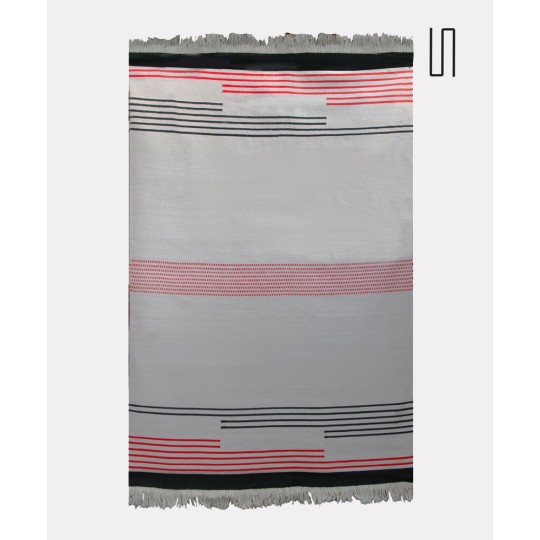 Vintage woolen rug by Antonin Kybal, 1950s - Eastern Europe design