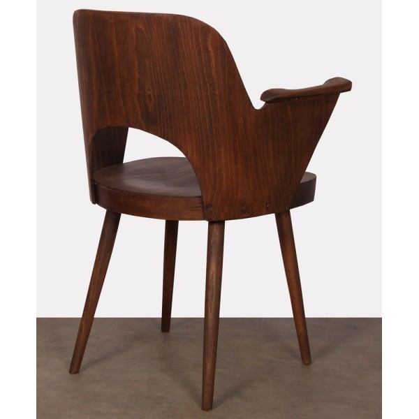 Vintage wooden armchair by Lubomir Hofmann for Ton, 1960s - 