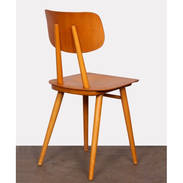 Suite de 4 chaises produites par Ton, 1960 - Design d'Europe de l'Est